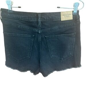 Abercrombie & Fitch Distressed Black Shorts Size 4 w27